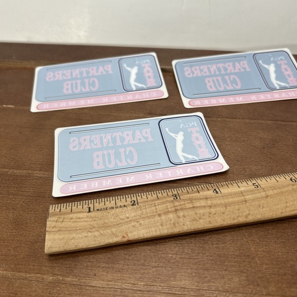 Set of 3, PGA Tour, Partners‎ Club Charter Member Window Stickers Lot - Picture 2 of 3